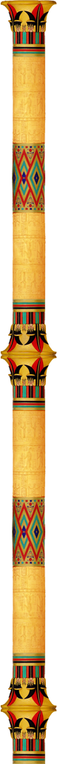 egyptian column for decoration on right and left sides